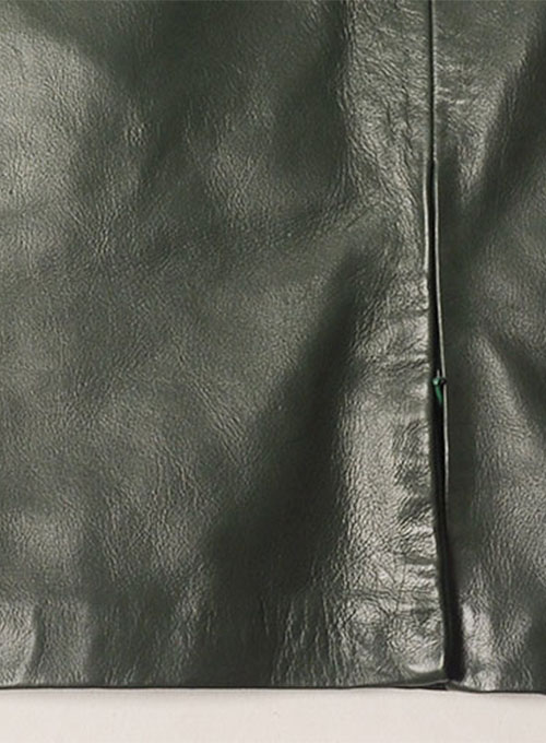 Adjustable Slit Leather Skirt - Click Image to Close