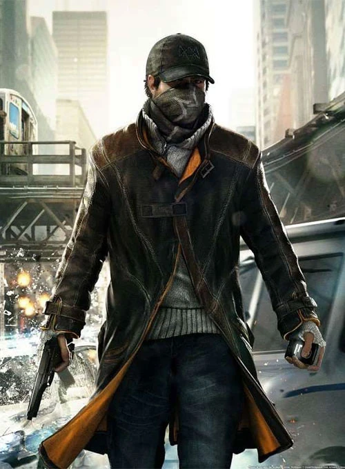 Watch Dogs MEN'S AIDEN PEARCE LEATHER TRENCH COAT | eBay