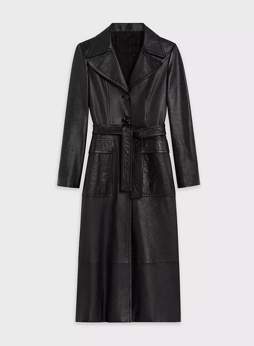 Alpine Leather Long Coat