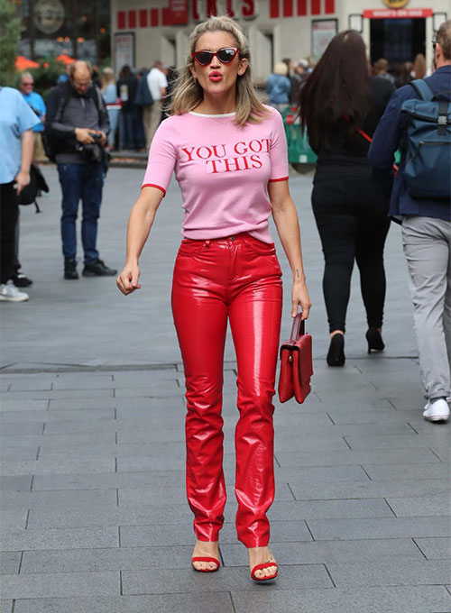 Ashley Roberts Leather Pants #2