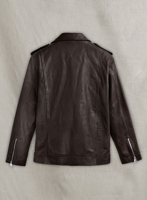Beast Brown Biker Leather Jacket