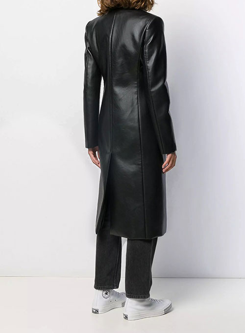 Beatrice Leather Trench Coat - Click Image to Close