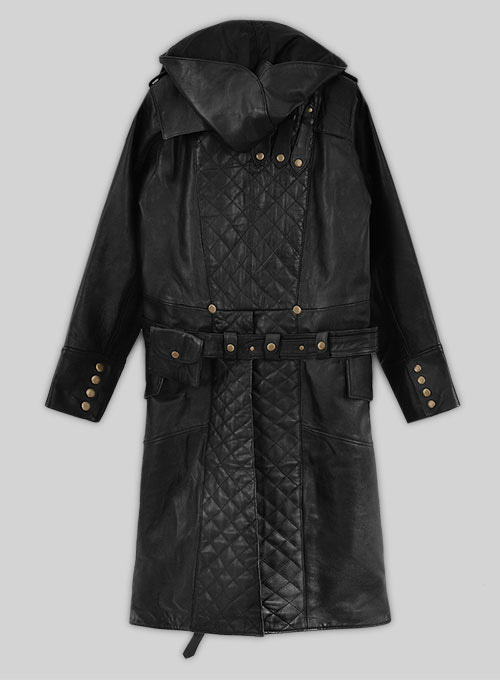 Black Assassin's Creed Jacob Frye Leather Long Coat