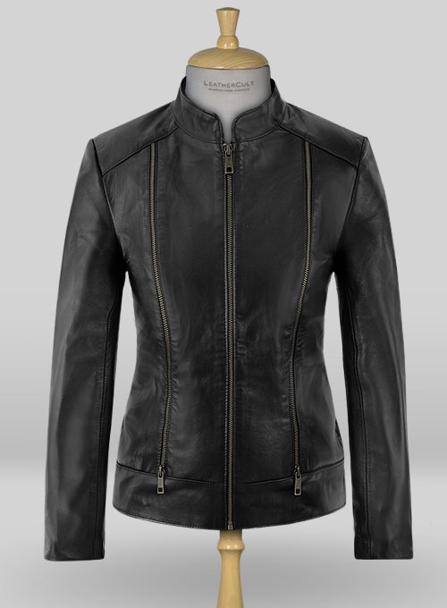 Black Leather Jacket # 230