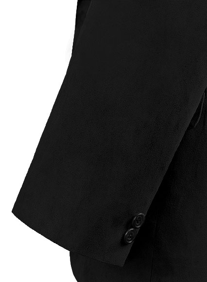 Black Suede Vegan Leather Blazer