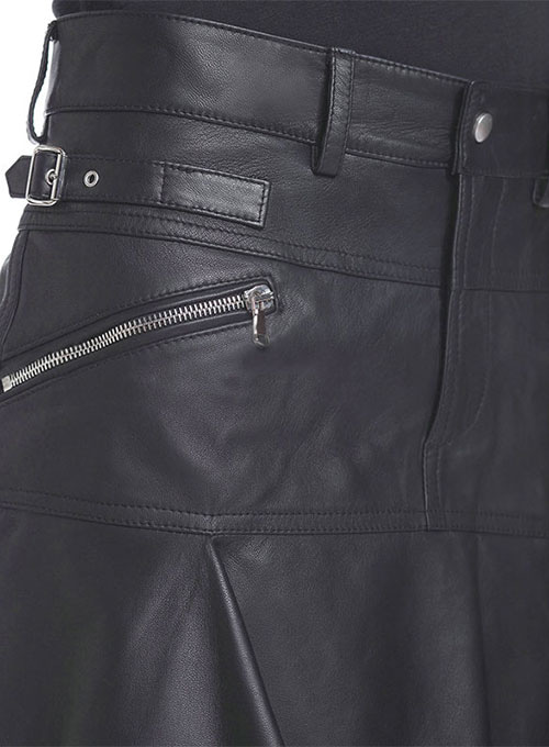 Blitz Flare Leather Skirt - # 486 - Click Image to Close