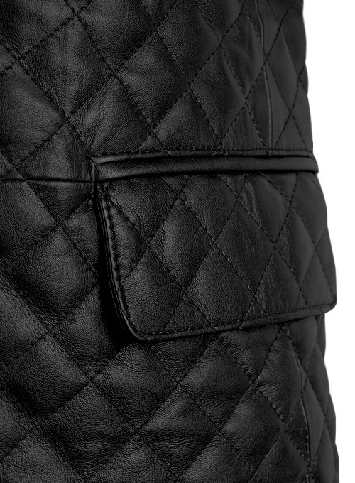 Bocelli Quilted Leather Blazer - Click Image to Close