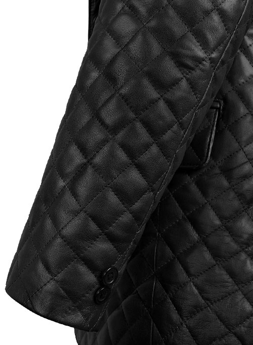 Bocelli Quilted Leather Blazer - Click Image to Close