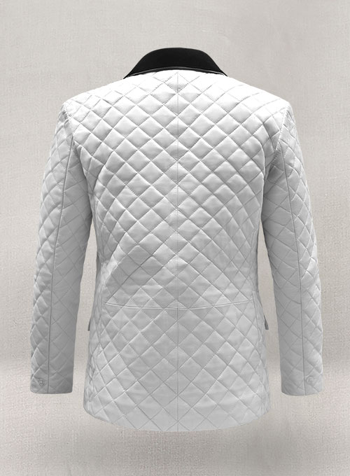 Bocelli Tuxedo Quilted Leather Blazer - Click Image to Close