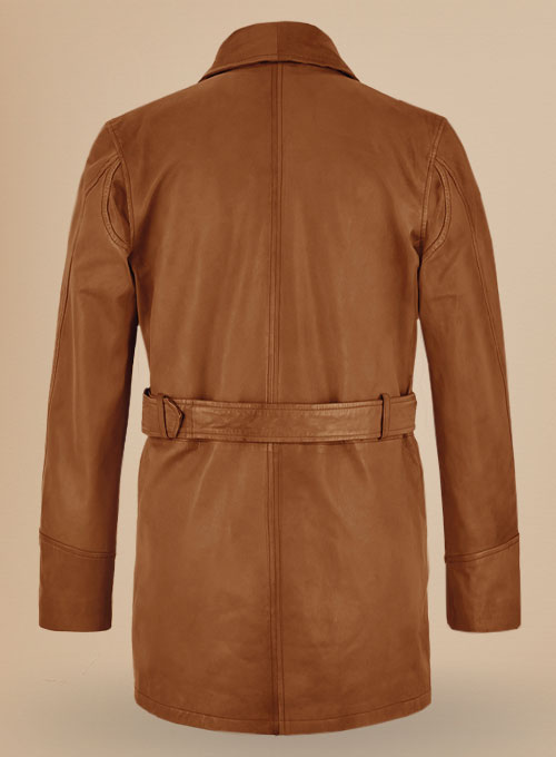 Brad Pitt Legends of the Fall Leather Trench Coat - Click Image to Close