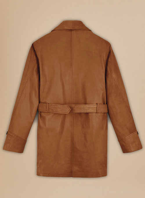 Brad Pitt Legends of the Fall Leather Trench Coat - Click Image to Close