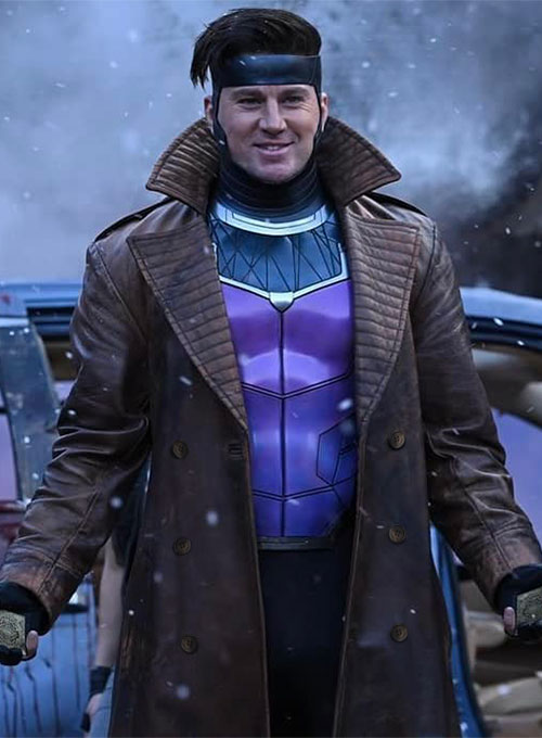 Channing Tatum Gambit Deadpool and Wolverine Leather Coat