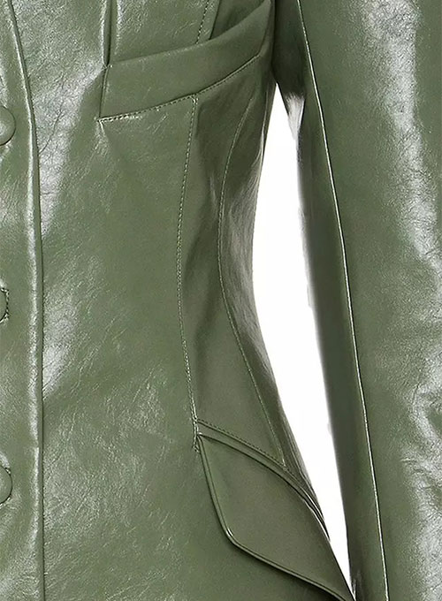 Chelsea Leather Long Coat - Click Image to Close