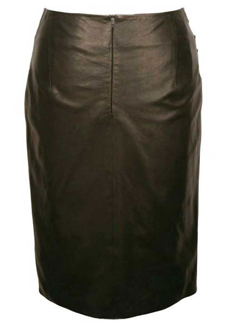 Clam Shell Leather Skirt - # 435