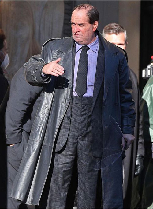 Colin Farrell The Batman Leather Long Coat