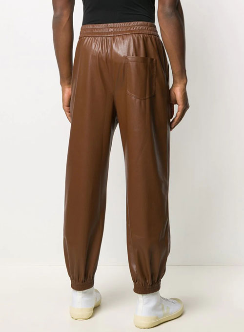 Comfy Leather Jogging Pants