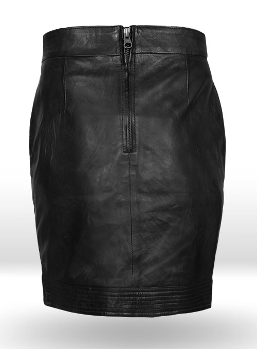 Dart Leather Skirt - # 456 - Click Image to Close