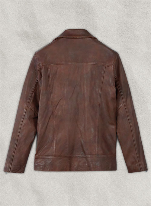 Dauntless Spanish Brown Biker Leather Jacket