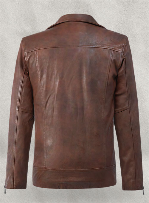 Dauntless Spanish Brown Biker Leather Jacket
