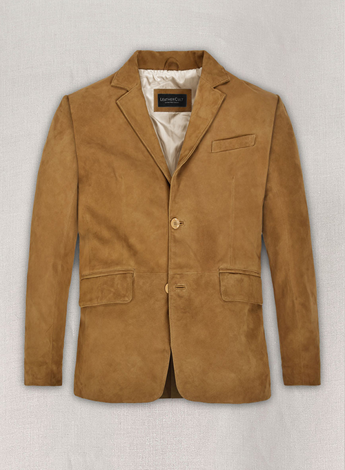 Casual Suede Blazer Jacket Coat Smart Slim-Fit Blazers Coat - La Bonita  London