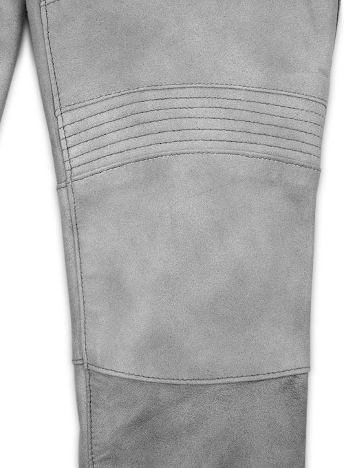 Harbor Gray Leather Biker Jeans #511 - Click Image to Close