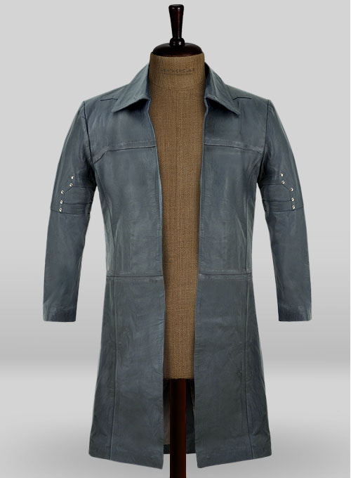 Idris Elba The Dark Tower Leather Long Coat - Click Image to Close