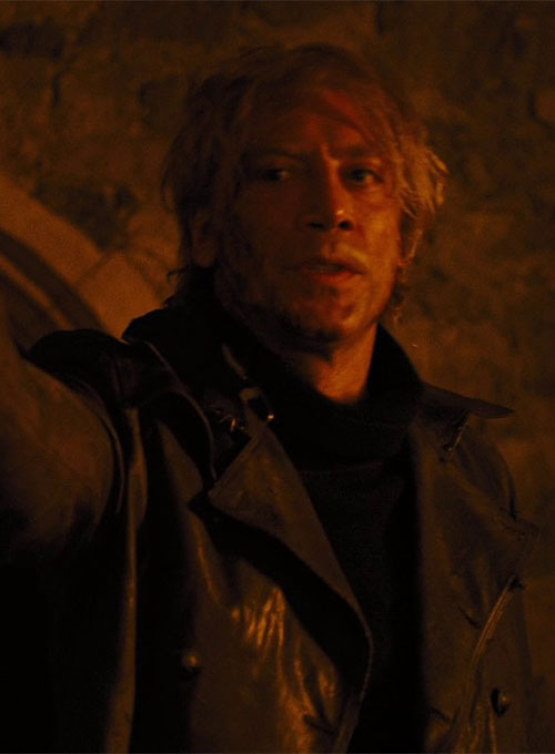 Javier Bardem Skyfall Leather Trench Coat - Click Image to Close