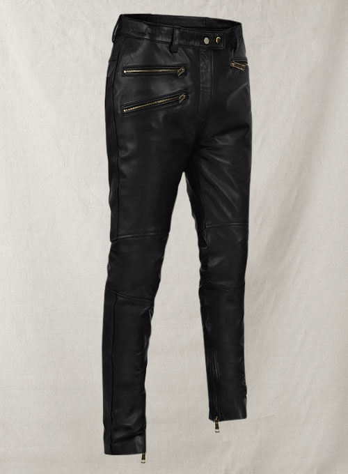 Leather Biker Jeans - Style #503 - Click Image to Close