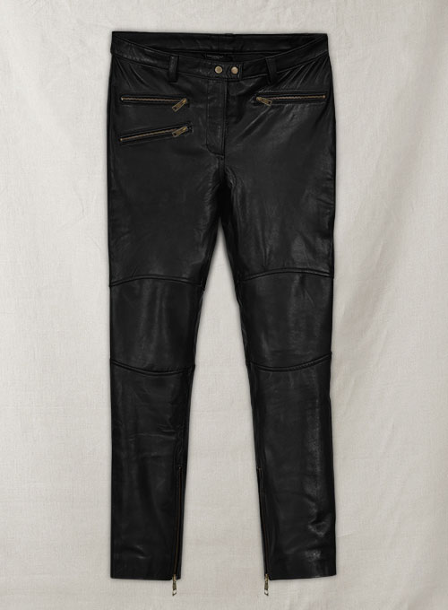 Leather Biker Jeans - Style #503 - Click Image to Close