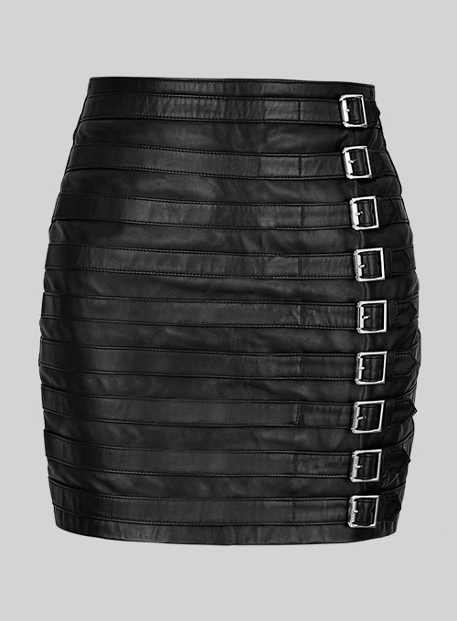 Jennifer Lopez Leather Skirt - Click Image to Close