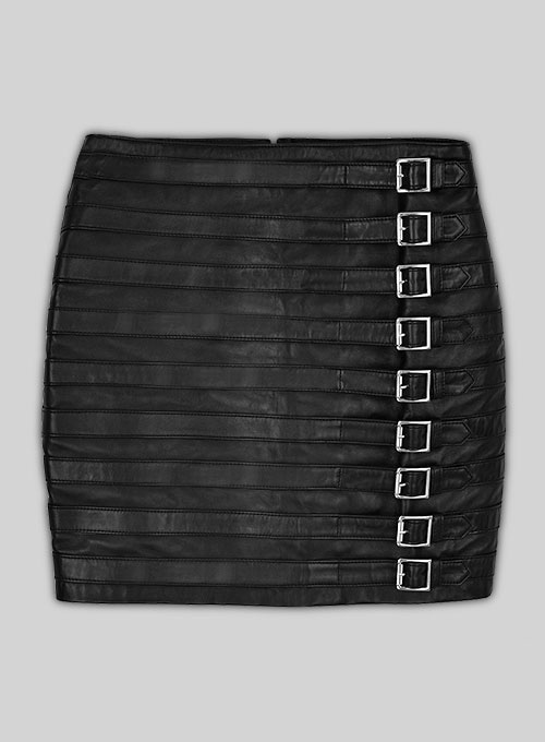 Jennifer Lopez Leather Skirt - Click Image to Close