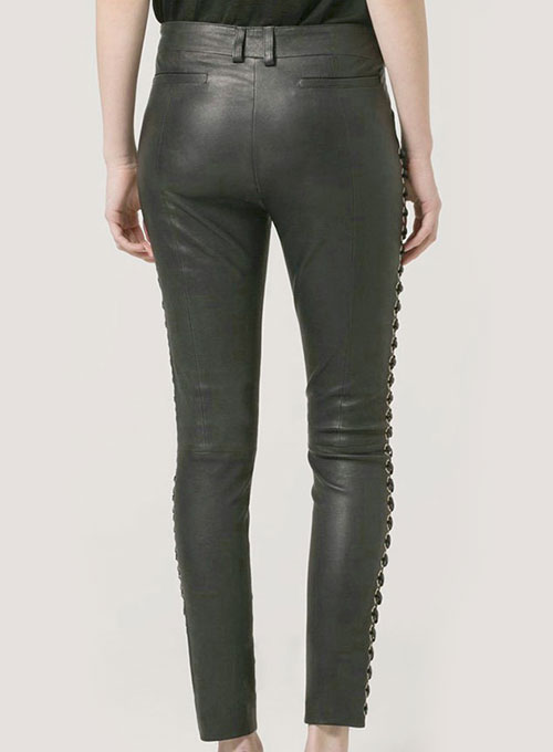 Blank nyc leather pants best sale lace up