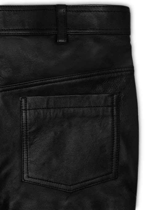 Leather Mini Skirt with Pockets