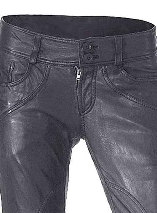 Leather Biker Jeans - Style #501 - Click Image to Close