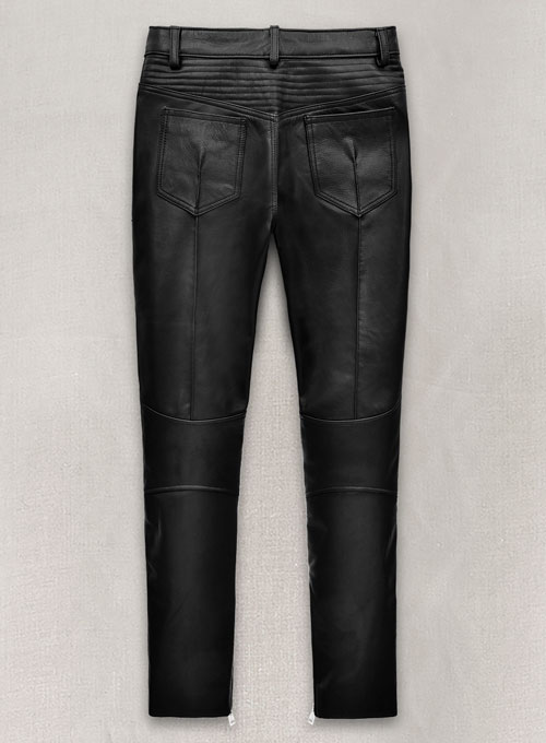 Leather  Biker Jeans - Style #1