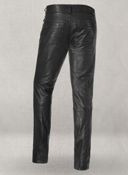 Leather Biker Jeans - Style #501 - Click Image to Close