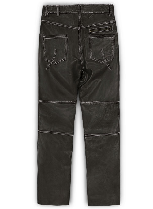 Leather  Cargo Jeans - Style 9-5