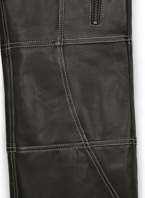 Leather  Cargo Jeans - Style 9-5