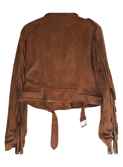 Leather Fringes Jacket #1010 - Click Image to Close