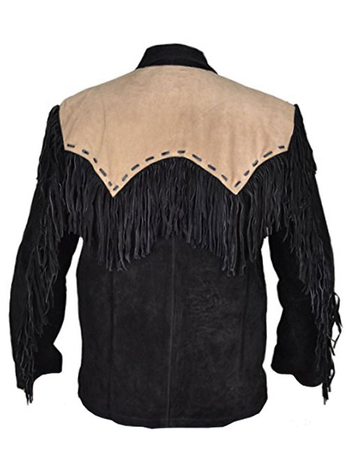 Leather Fringes Jacket #1013 - Click Image to Close