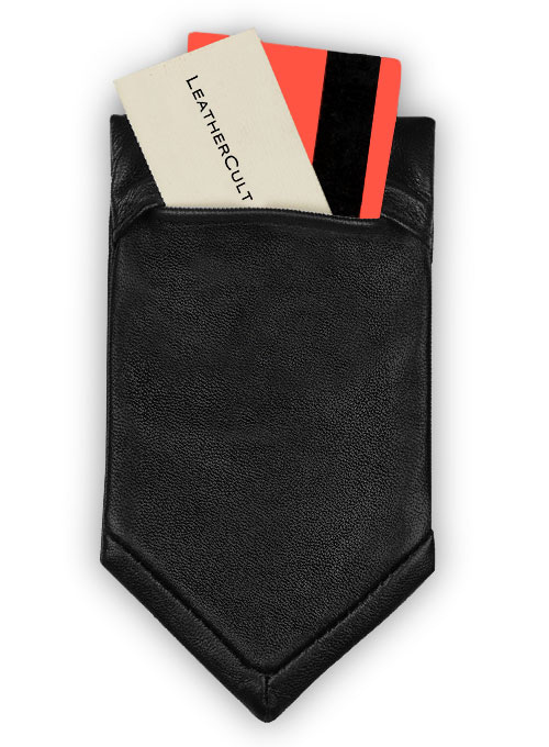Leather Mini Pocket Square - Click Image to Close