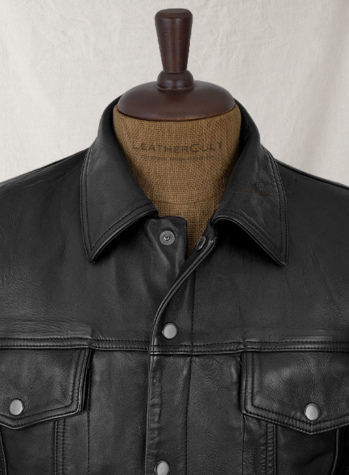 Leather Trucker Jacket - Click Image to Close