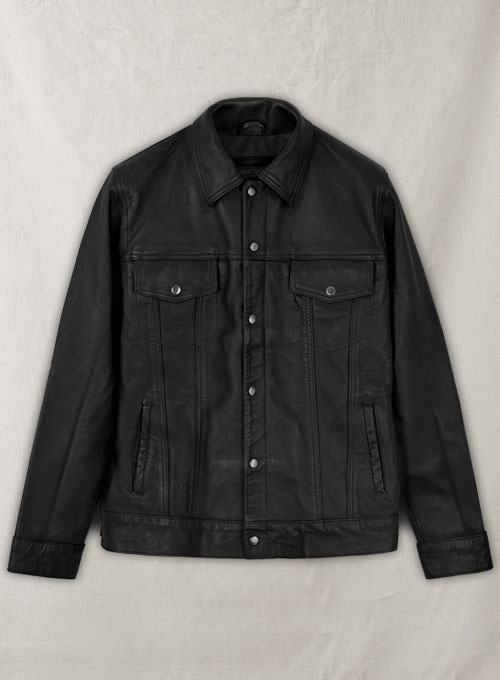 Leather Trucker Jacket - Click Image to Close