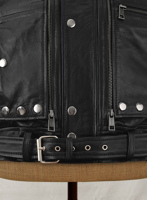 Leather Biker Vest # 333