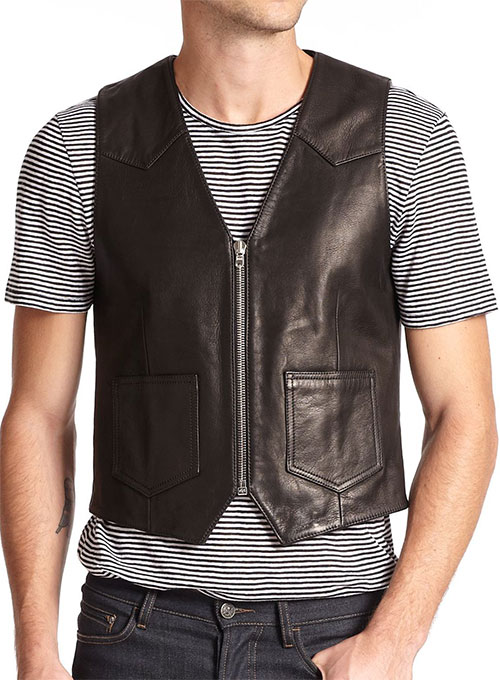 Leather Vest # 334