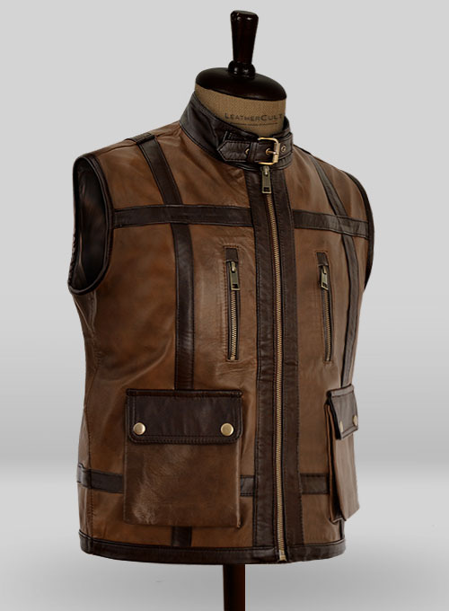 Leather Vest # 352