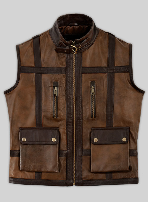 Leather Vest # 352 - Click Image to Close