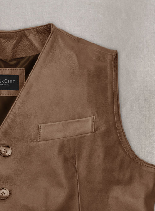 Leather Vest # 338