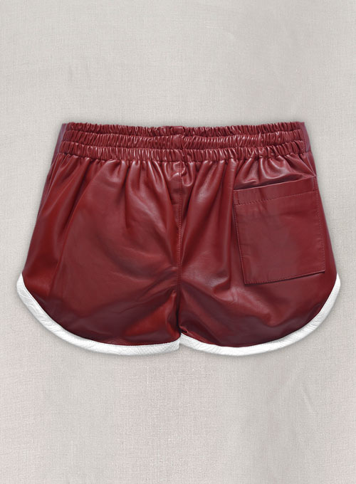 Leather Cargo Shorts Style # 373 - Click Image to Close