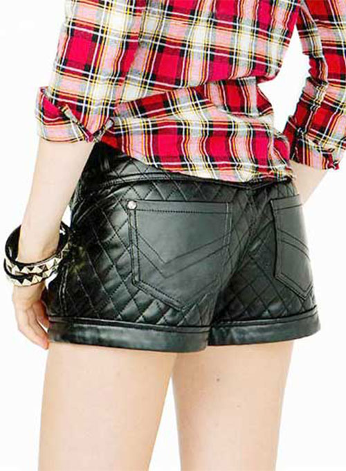 Leather Cargo Shorts Style # 376 - Click Image to Close